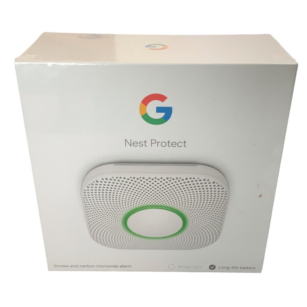 GOOGLE NEST Protect Smoke and Carbon Monoxide Alarm Battery White S3000BWES NEW